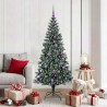 Sapin de Noël artificiel pré-éclairé Vert 180 cm PVC et métal 542230542230