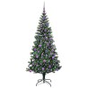 Sapin de Noël artificiel pré-éclairé Vert 180 cm PVC et métal 542230542230