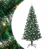 Sapin de Noël artificiel pré-éclairé Vert 210 cm PVC et métal 542231542231