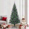 Sapin de Noël artificiel pré-éclairé Vert 210 cm PVC et métal 542232542232