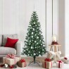 Sapin de Noël artificiel pré-éclairé Vert 180 cm PVC et métal 542235542235
