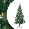 Sapin de Noël artificiel pré-éclairé Vert 180 cm PVC et métal 542235542235