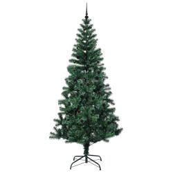 Sapin de Noël artificiel pré-éclairé Vert 240 cm PVC et métal 542243542243