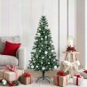 Sapin de Noël artificiel pré-éclairé Vert 150 cm PVC et métal 542244542244