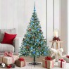 Sapin de Noël artificiel avec 150 LED Vert 150 cm PVC et Acier 542246542246