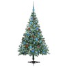 Sapin de Noël artificiel avec 150 LED Vert 150 cm PVC et Acier 542246542246