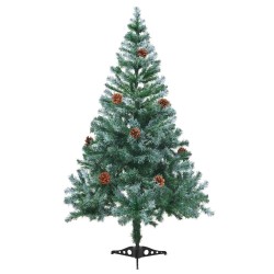 Sapin de Noël artificiel avec 150 LED Vert 150 cm PVC et Acier 542246542246