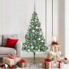 Sapin de Noël artificiel avec 300 LED Vert 180 cm PVC et Acier 542247542247