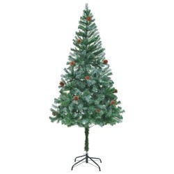 Sapin de Noël artificiel avec 300 LED Vert 180 cm PVC et Acier 542247542247