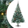 Sapin de Noël artificiel avec 150 LED Vert 150 cm PVC et Acier 542248542248