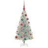 Sapin de Noël avec 150 LED avec support Argent 120 cm PET 542249542249