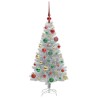 Sapin de Noël avec 150 LED avec support Argent 120 cm PET 542249542249