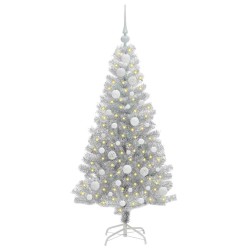 Sapin de Noël avec 150 LED avec support Argent 120 cm PET 542250542250