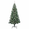 Sapin de Noël artificiel pré-éclairé Vert 240 cm PVC et métal 542251542251