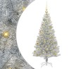 Sapin de Noël avec 150 LED avec support Argent 120 cm PET 542252542252
