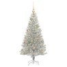 Sapin de Noël avec 150 LED avec support Argent 120 cm PET 542252542252