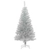 Sapin de Noël avec 150 LED avec support Argent 120 cm PET 542252542252