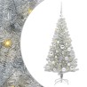 Sapin de Noël avec 150 LED avec support Argent 120 cm PET 542253542253