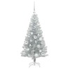 Sapin de Noël avec 150 LED avec support Argent 120 cm PET 542253542253