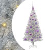 Sapin de Noël avec 150 LED avec support Argent 120 cm PET 542254542254
