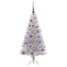 Sapin de Noël avec 150 LED avec support Argent 120 cm PET 542254542254