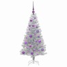 Sapin de Noël avec 150 LED avec support Argent 120 cm PET 542254542254