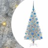 Sapin de Noël avec 150 LED avec support Argent 120 cm PET 542255542255