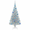 Sapin de Noël avec 150 LED avec support Argent 120 cm PET 542255542255