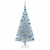 Sapin de Noël avec 150 LED avec support Argent 120 cm PET 542255542255