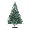 Sapin de Noël artificiel avec 150 LED Vert 150 cm PVC et Acier 542256542256