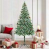 Sapin de Noël artificiel avec 300 LED Vert 180 cm PVC et Acier 542257542257