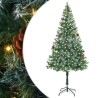 Sapin de Noël artificiel avec 300 LED Vert 180 cm PVC et Acier 542257542257
