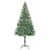 Sapin de Noël artificiel avec 300 LED Vert 180 cm PVC et Acier 542257542257
