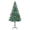 Sapin de Noël artificiel avec 300 LED Vert 180 cm PVC et Acier 542257542257