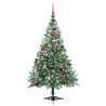 Sapin de Noël artificiel avec 150 LED Vert 150 cm PVC et Acier 542258542258