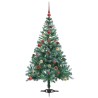 Sapin de Noël artificiel avec 150 LED Vert 150 cm PVC et Acier 542258542258