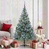 Sapin de Noël artificiel avec 150 LED Vert 150 cm PVC et Acier 542259542259