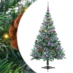 Sapin de Noël artificiel avec 150 LED Vert 150 cm PVC et Acier 542259542259