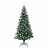 Sapin de Noël artificiel pré-éclairé Vert 240 cm PVC et métal 542260542260