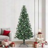 Sapin de Noël artificiel pré-éclairé Vert 240 cm PVC et métal 542261542261