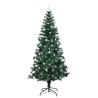 Sapin de Noël artificiel pré-éclairé Vert 240 cm PVC et métal 542261542261