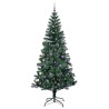 Sapin de Noël artificiel pré-éclairé Vert 240 cm PVC et métal 542262542262