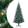 Sapin de Noël artificiel pré-éclairé Vert 240 cm PVC et métal 542263542263