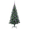 Sapin de Noël artificiel pré-éclairé Vert 150 cm PVC et métal 542266542266