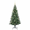 Sapin de Noël artificiel pré-éclairé Vert 150 cm PVC et métal 542267542267