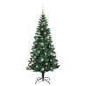 Sapin de Noël artificiel pré-éclairé Vert 150 cm PVC et métal 542267542267