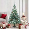 Sapin de Noël artificiel avec 150 LED Vert 150 cm PVC et Acier 542268542268