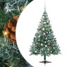 Sapin de Noël artificiel avec 150 LED Vert 150 cm PVC et Acier 542268542268
