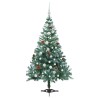 Sapin de Noël artificiel avec 150 LED Vert 150 cm PVC et Acier 542268542268