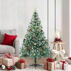 Sapin de Noël artificiel avec 150 LED Vert 150 cm PVC et Acier 542269542269